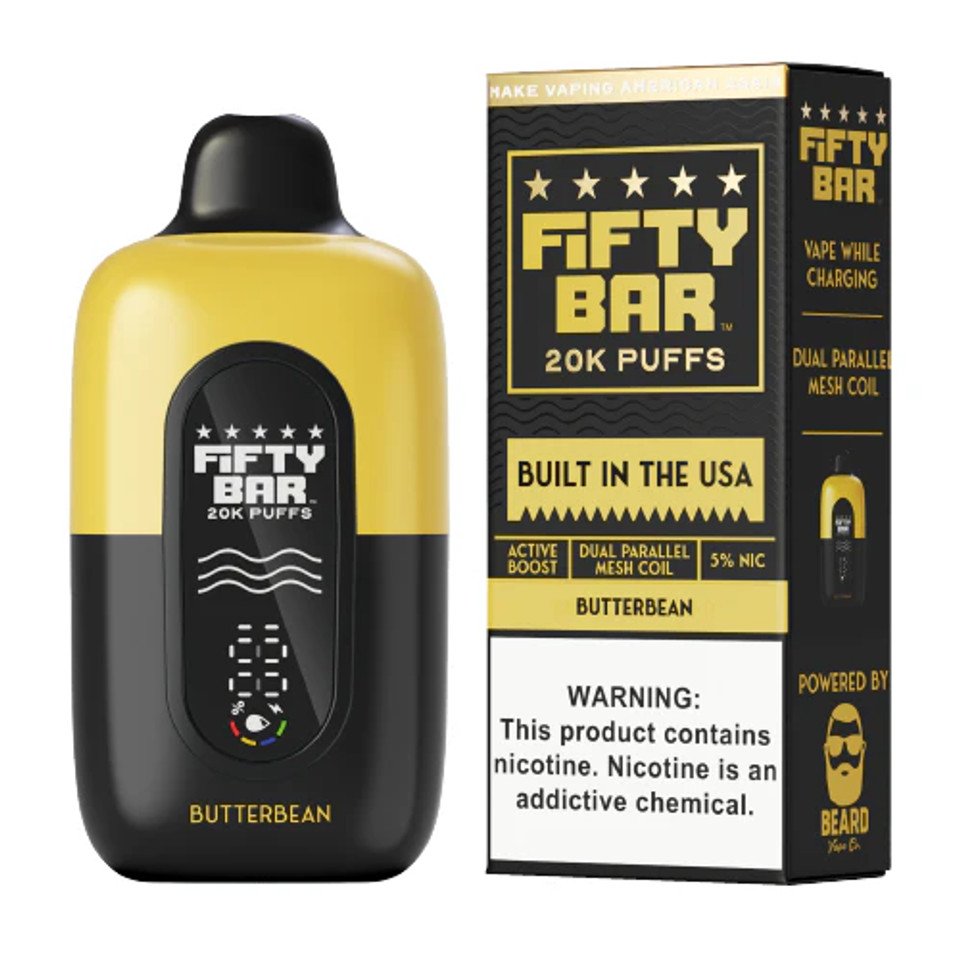 Butterbean Fifty Bar V2 20K Puffs Disposable Vape