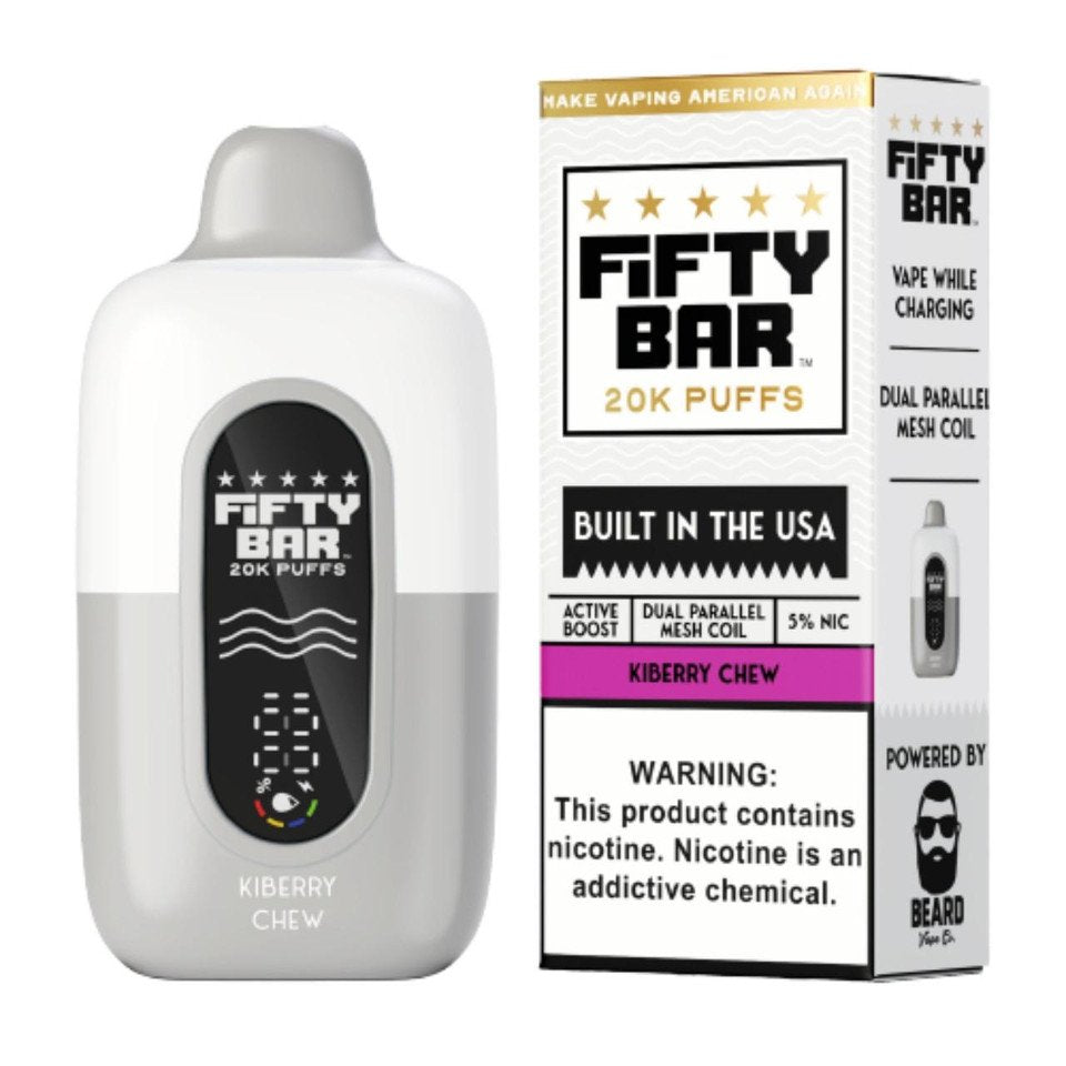 Kiberry Chew Fifty Bar V2 20K Puffs Disposable Vape