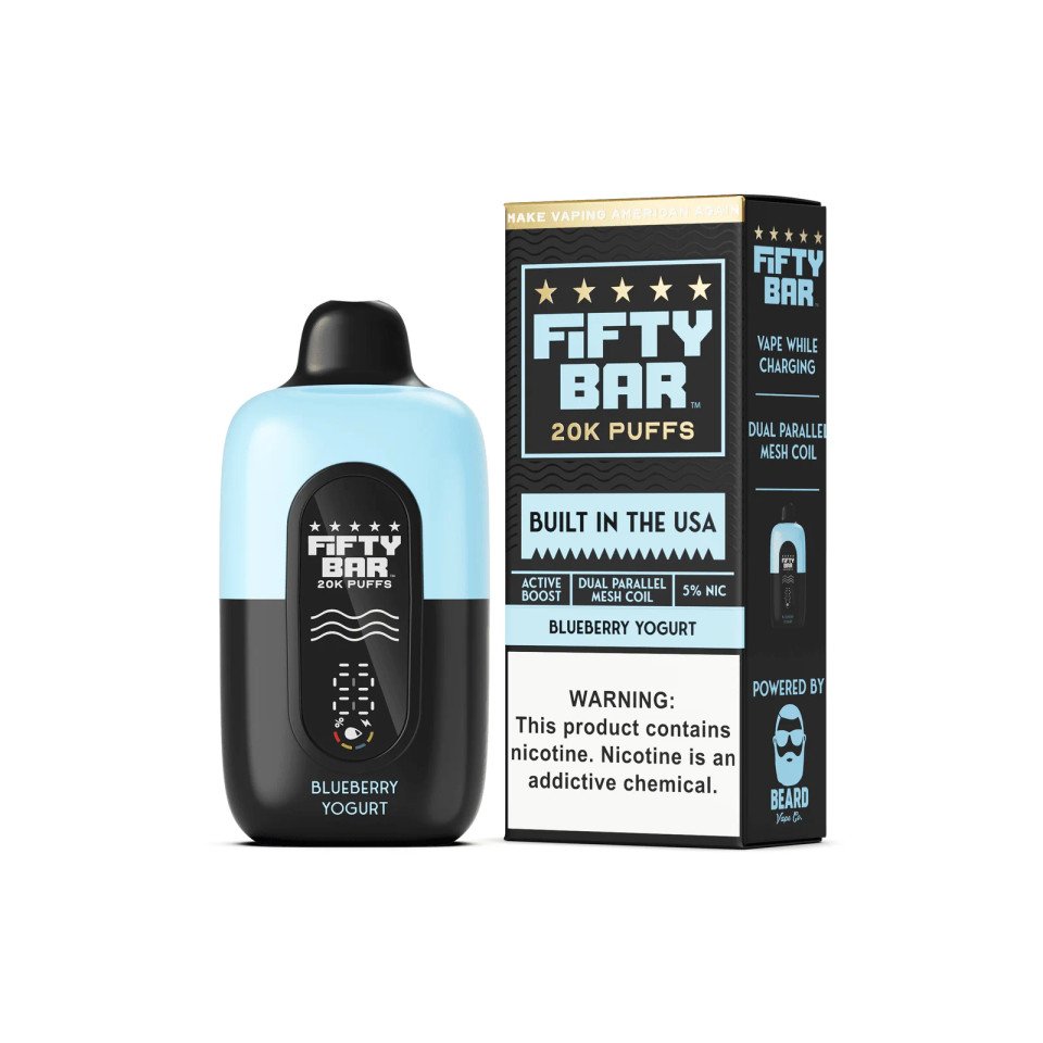 Blueberry Yoghurt Fifty Bar V2 20K Puffs Disposable Vape