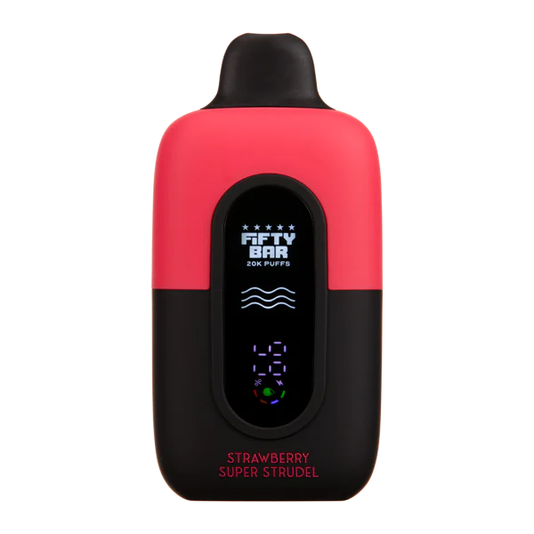 Strawberry Super Strudel Fifty Bar V2 20K Puffs Disposable Vape