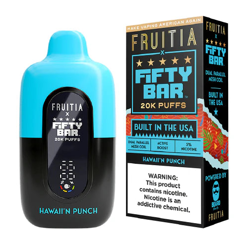 Hawaii’n Punch Fruitia X Fifty Bar V2 20K Puffs Disposable Vape - 18mL
