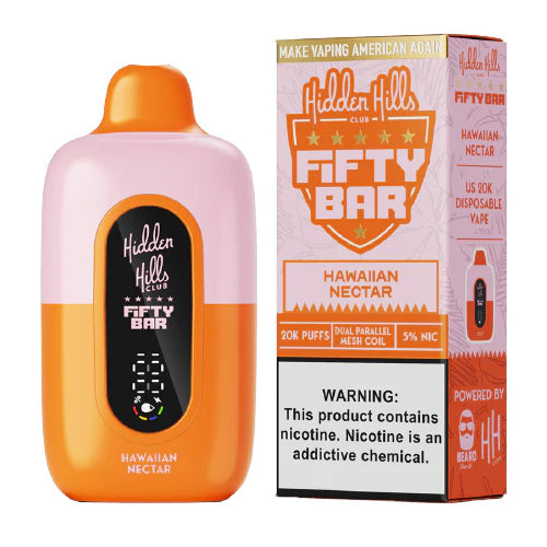 Hawaiian Nector Hidden Hills X Fifty Bar Disposable Vape