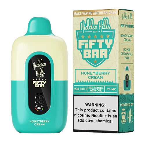 Honeyberry Cream Hidden Hills X Fifty Bar Disposable Vape