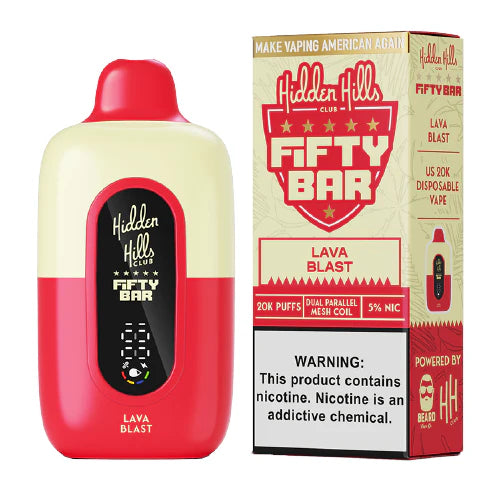 Lava Blast Hidden Hills x Fifty Bar 20k Puffs Disposable Vape