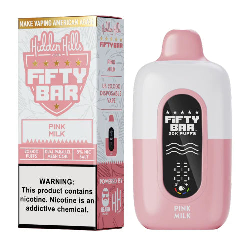 Pink Milk Hidden Hills X Fifty Bar Disposable Vape