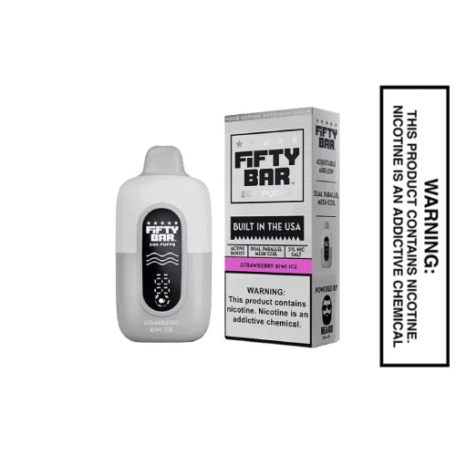 Strawberry Kiwi Ice Fifty Bar V2 20K Puffs Disposable Vape