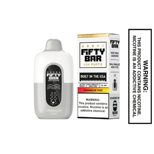 Strawmelon Twist Fifty Bar V2 20K Puffs Disposable Vape
