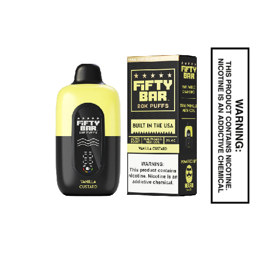 Vanilla Custard Fifty Bar V2 20K Puffs Disposable Vape