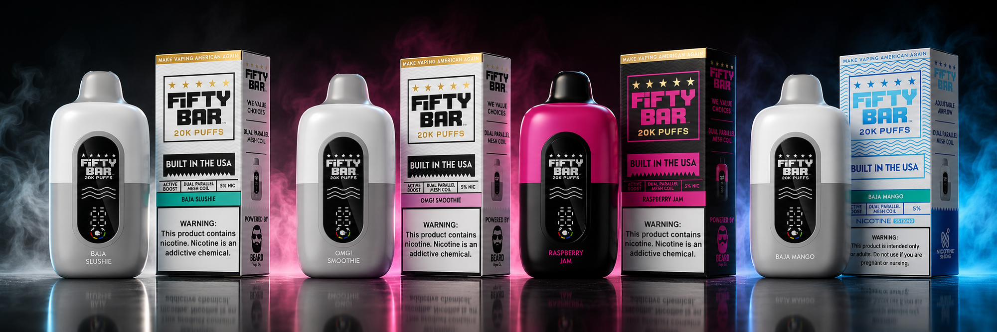Fifty Bar V2 20K Puffs Disposable Vape