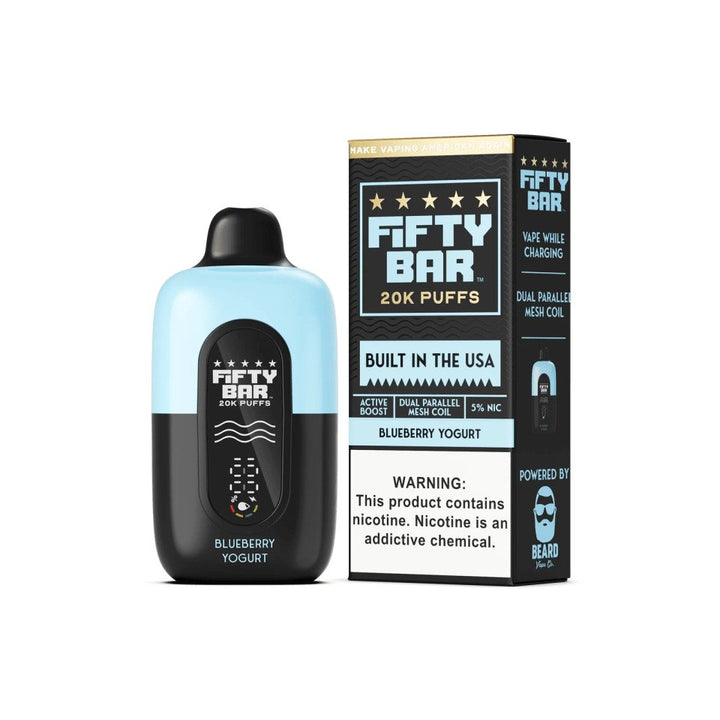 Blueberry Yoghurt Fifty Bar V2 20K Puffs Disposable Vape