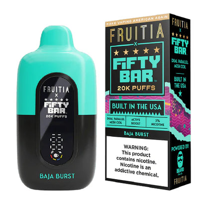 Baja Burst Fruitia X Fifty Bar V2 20K Puffs Disposable Vape - 18mL