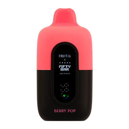 Berry Pop Fruitia X Fifty Bar V2 20K Puffs Disposable Vape - 18mL