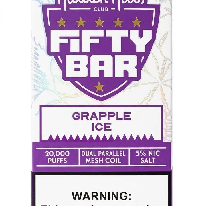 Grapple Ice Hidden Hills x Fifty Bar 20k Puffs Disposable Vape