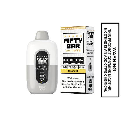 Gummy Whip Fifty Bar V2 20K Puffs Disposable Vape