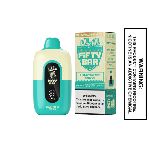 Honeyberry Cream Hidden Hills X Fifty Bar Disposable Vape