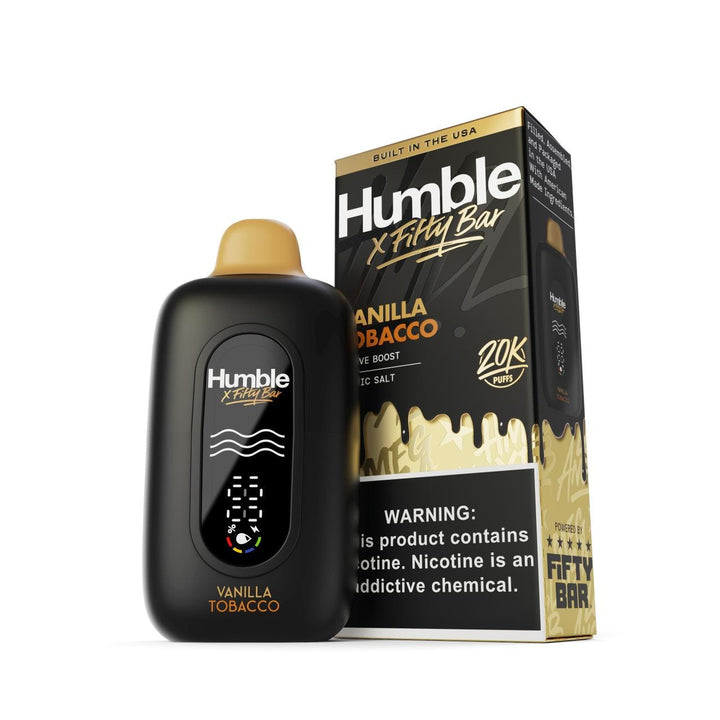 Vanilla Tobacco Humble X Fifty Bar 20000 Puffs Disposable