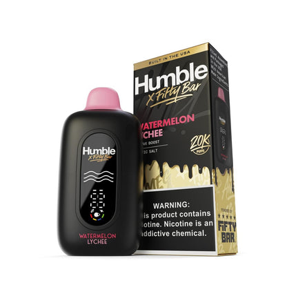 Watermelon Lychee Humble X Fifty Bar 20000 Puffs Disposable