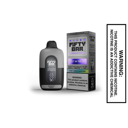 Iced Green Rancher Fifty Bar 20K Midnight Series Disposable Vape