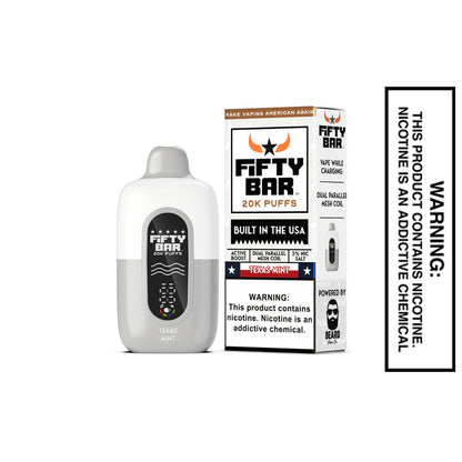 Mint Texas X Fifty Bar 20k Puffs Disposable Vape