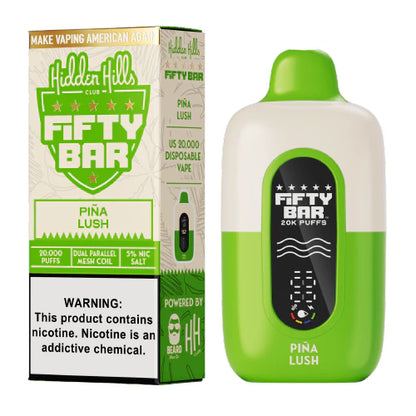 Pina Lush Hidden Hills X Fifty Bar Disposable Vape