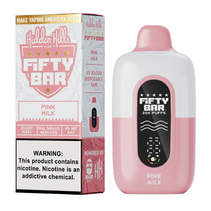 Pink Milk Hidden Hills X Fifty Bar Disposable Vape
