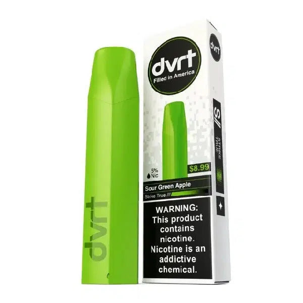 Sour Green Apple Fifty Bar DVRT 2000 Puffs Disposable Vape