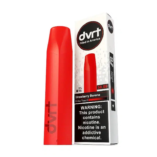 Strawberry Banana Fifty Bar DVRT 2000 Puffs Disposable Vape