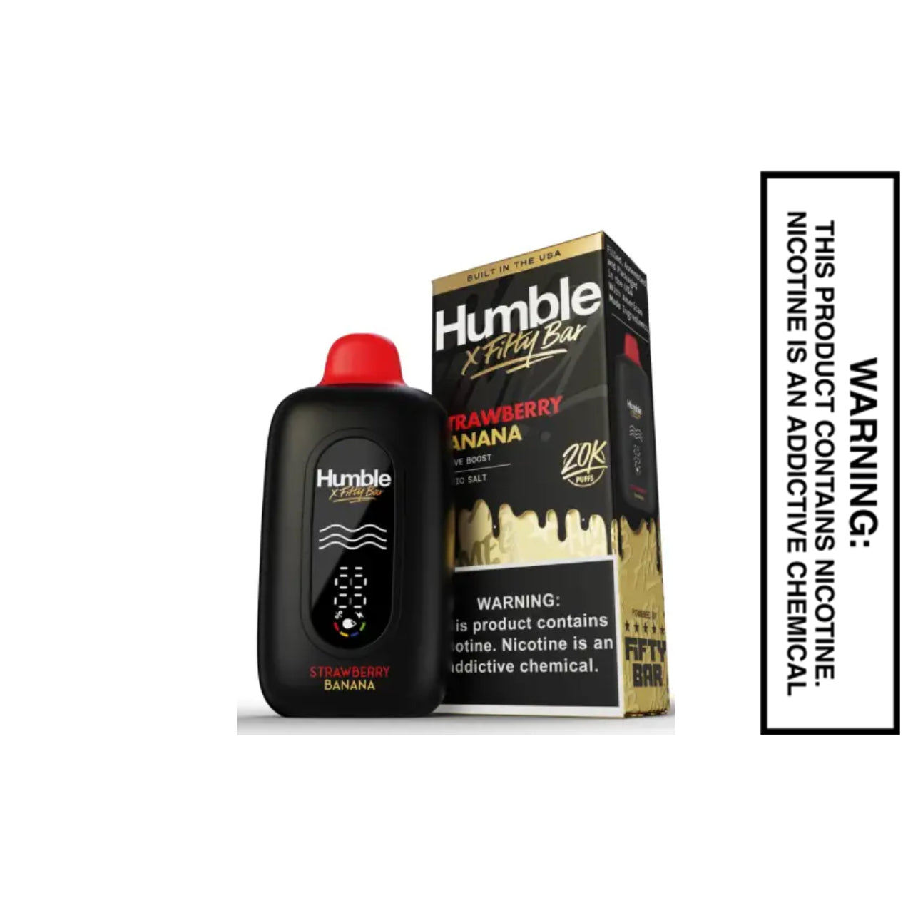 Strawberry Banana Humble X Fifty Bar 20000 Puffs Disposable