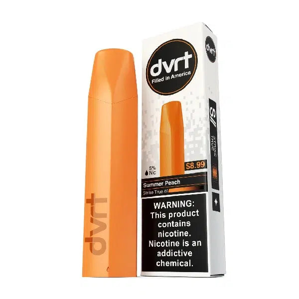 Summer Peach Fifty Bar DVRT 2000 Puffs Disposable Vape