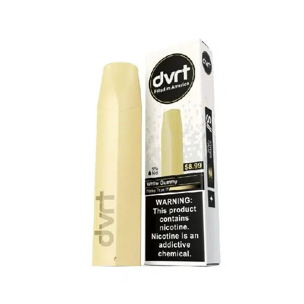 White Gummy Fifty Bar DVRT 2000 Puffs Disposable Vape