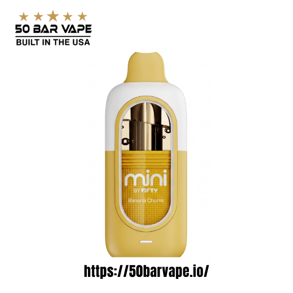 Banana Churro Fifty Bar Mini 6500 Puff Disposable Vape - Image 2