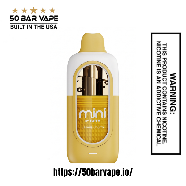 Banana Churro Fifty Bar Mini 6500 Puff Disposable Vape