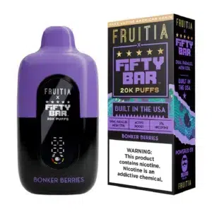 Bonker Berries Fruitia X Fifty Bar 20K Puffs Disposable Vape