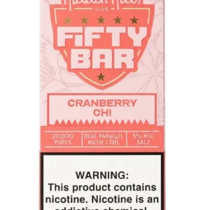 Cranberry Chi Hidden Hills X Fifty Bar 20K Puffs Disposable Vape
