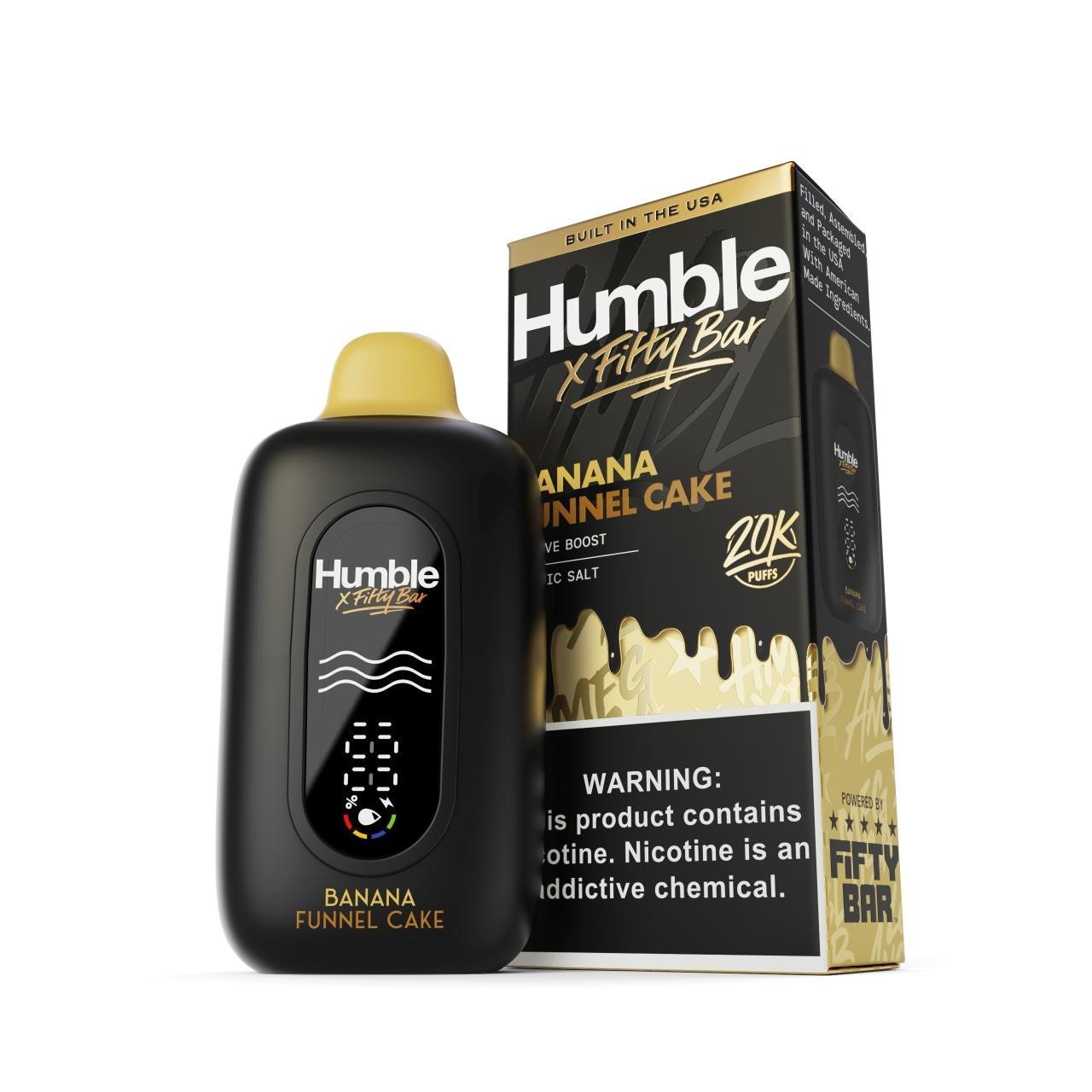 Banana Funnel Cake Humble X Fifty Bar 20K Puffs Disposable Vape