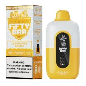 Lemon Cake Dough Hidden Hills X Fifty Bar 20K Puffs Disposable Vape