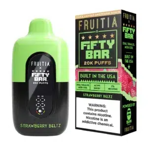 Strawberry Beltz Fruitia X Fifty Bar 20K Puffs Disposable Vape
