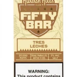 Tres Leches Hidden Hills X Fifty Bar 20K Puffs Disposable Vape