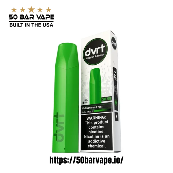 Watermelon Fresh Fifty Bar DVRT 2000 Puff Disposable Vape - Image 2